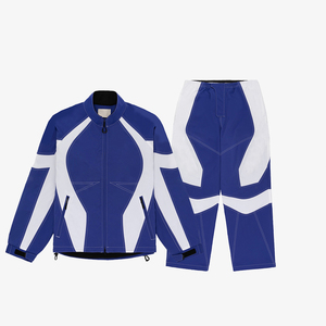 Chándal cortavientos deportivo para hombre y mujer, para correr, trotar, gimnasio, fitness, ligero, transpirable, con cremallera completa. - Product Image 1