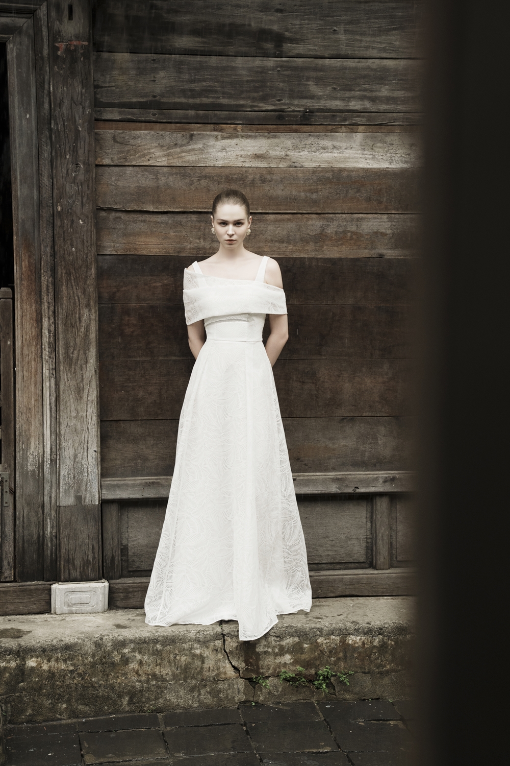 Long Flared A-line Strap Women'S Dresses 2025 DESI OFF THE SHOULDER DRESS  72% Viscose28% Polyester Vietnam Clothes For Women| Alibaba.com