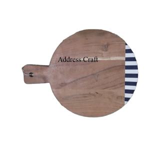 Planche à fromage classique en bois d'acacia et en résine fabriqués à la main directement du fabricant-Bloc à découper élégant pour la commande d'échantillon - Product Image 1