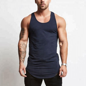 Débardeur d'été en coton personnalisé en vente en gros Débardeur sans manches en tricot décontracté pour hommes de grande taille en débardeur pour la course à pied style musculaire - Product Image 5