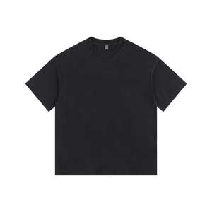 Camiseta pesada vintage lavada con ácido personalizada al por mayor, camiseta de manga corta de algodón de gran tamaño con logotipo personalizado para hombre - Product Image 3