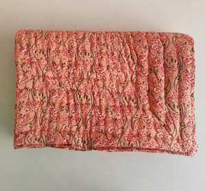 Couverture en coton indien Razai, imprimé à la main, chaude pour l'hiver, style bohème hippie, couvre-lit - Product Image 2