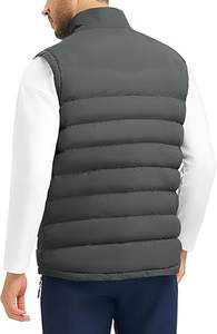 Venta Directa de Fábrica, Chaleco Acolchado con Cierre y Cuello en V, Personalizable, Transpirable, de Alta Calidad, para Hombre, Invierno, Casual - Product Image 2