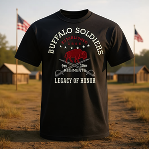 T-shirt Combo Blu e Rosso Honorarium Buffalo Soldiers Categoria Promozionale - Product Image 3