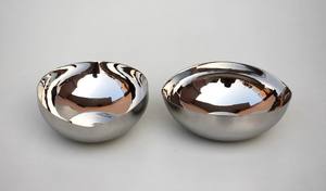 Bol de service en acier inoxydable poli japonais avec fini miroir idéal pour les fêtes et les événements à la maison de cuisine - Product Image 5