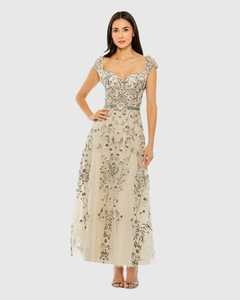 Broderie femmes célébration robes de soirée à la mode A-ligne populaire chérie cou antistatique robe de soirée de bal - Product Image 6