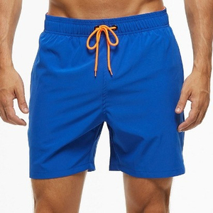 Short de plage à fermeture élastique pour hommes Short de plage à séchage rapide avec poches zippées - Product Image 4