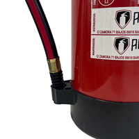 Extintor de Incendios Portátil AUXI-FOC de 6L con Agua + Espuma AFFF (Clase B) Certificado CE EN3, Cilindro de Acero Inoxidable Hecho en España