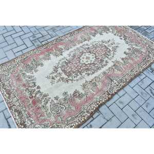 พรมตุรกีวินเทจ ขนาด 4x7.2 ฟุต (122x219 ซม.) พรมขอบสีแดง - Product Image 2