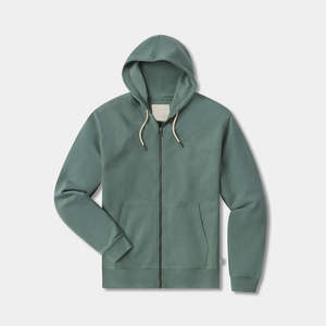 Sudadera con capucha y cremallera de manga larga de Color sólido bordado personalizado para hombre, ropa deportiva informal transpirable a prueba de viento OEM - Product Image 6