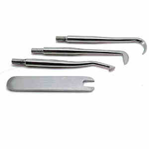 Extracteur automatique de couronnes dentaires avec 3 pointes interchangeables et 1 clé, en acier inoxydable, instruments personnalisés de haute qualité - Product Image 6