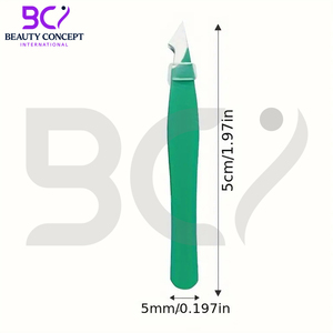 Stainless Steel Eyebrow Tweezers, Colored Beauty <b>Makeup</b> <b>Tool</b> for Hair Removal, Double Eyelid False Eyelashes - Product Image 3