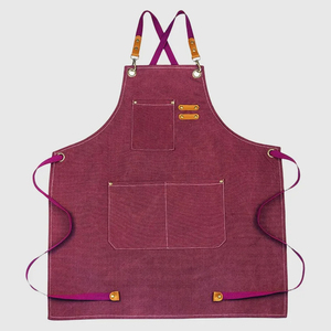 Multifunctional Canvas Artist Bib Sleeveless Apron Waterproof with Pocket for Coffee <b>Shop</b> Waiter Barber Carpentry - Product Image 4