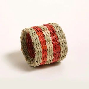 แหวนผ้าเช็ดปากทำมือรักษ์โลก ชุดหญ้าทะเล 4 ชิ้น ผลิตในเวียดนาม รับผลิตตามสี OEM/ODM - Product Image 2