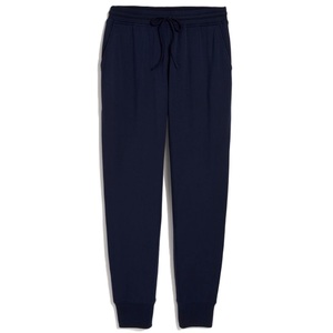 Femmes de haute qualité 100% coton taille moyenne pantalons de survêtement ceinture élastique Joggers avec poches pantalon d'hiver avant plat pour adultes - Product Image 2