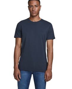 Verano logotipo personalizado manga corta 220g peso pesado Color sólido blanco 100% algodón liso Unisex camiseta transpirable - Product Image 5