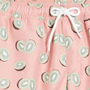 Pantalones cortos de tabla de surf de estilo callejero de tamaño libre para hombre, pantalones cortos de playa con patrón sólido, bañador con logotipo personalizado - Product Image 5