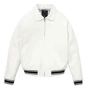 Chaqueta de Cuero Genuino para Hombre Estilo 2026, Etiqueta Personalizada Impresa, Abrigo de Invierno Impermeable y Cortavientos con Cuello Camisero - Product Image 5