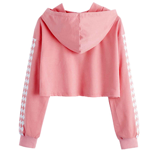 Sudadera Corta con Capucha para Mujer, Venta Caliente, Personalizada, Lavada al Ácido, de Alta Calidad, Talla Grande, Ropa de Invierno - Product Image 1