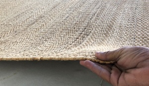 Alfombra de yute tejida de lujo ecológica directa del fabricante 100% hilo de cáñamo sin teñir hecho a mano Reversible moderno lavable para la vida en el hogar - Product Image 2