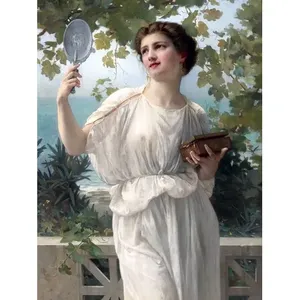 ADMIRAR LA BELLEZA G. Seignac mármol cerámica azulejo mural pared Backsplash para mujeres y niñas - Product Image 1