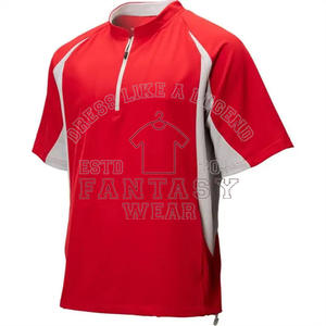 FANTASY WEAR 2026 Vêtements de sport de haute qualité, tissu extensible à séchage rapide, veste de batting à manches courtes avec design et logo personnalisés - Product Image 1