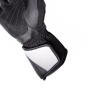 Gants de moto en cuir véritable d'hiver de haute qualité gants de moto de route de course noirs sports chauds gants de moto en plein air - Product Image 6