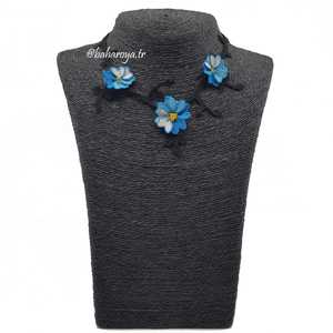 Mavi İne oyasıkalbim kolye Moda kolye VE İne oyasıseti - Product Image 1