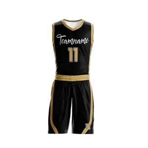 Benutzer definierte reversible Basketball Jersey Uniform personal isierte bedruckte doppelseitige Basketball Shirt Herren Tank Top mit Shorts