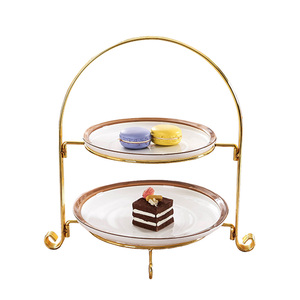 Soporte de Metal para servir pasteles de frutas de alta venta, soporte de servidor de frutas de estilo moderno, soporte de servidor de pastel personalizado, soporte de plato de pastel de estilo único - Product Image 5
