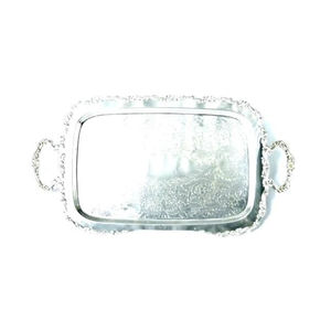 Plateau de service de restaurant design vintage Plateau à dessert en aluminium de la plus haute qualité Idéal pour la cuisine à domicile - Product Image 2