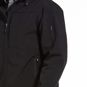 Veste d'hiver à contraste personnalisé de haute qualité pour hommes, coupe-vent à coquille molle, vente en gros - Product Image 3