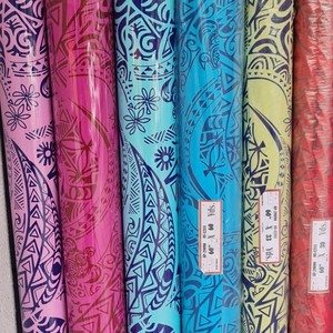 Tela y Material textil de samoano, estampado de tatuaje de estilo vibratorio, 100% algodón para ropa de moda y artesanía, el mejor precio - Product Image 2