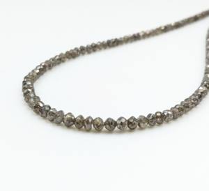 Champagne diamant facettes Rondelle perle bricolage artisanat collier perles pour la fabrication de bijoux en vrac approvisionnement indien diamant perles grossiste - Product Image 1