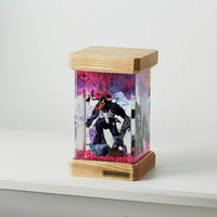 Lampe en époxy personnalisée, lampe en résine époxy, lampe en résine époxy personnalisée, lampe en bois et résine, veilleuse personnalisée, cadeau fait main, Halloween