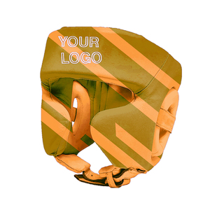 Professional Training Headgear <b>Head</b> Guards for Men's High Quality Leather Made <b>Head</b> Guards for Sale Boxing Customized - Product Image 2