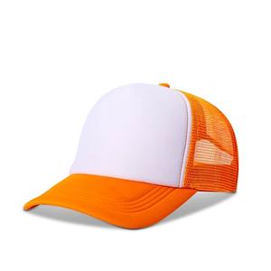 Gorra de golf bordada con logotipo de soplo 3D personalizado, 5 paneles de malla de poliéster, multicolor, deportiva, informal, base en blanco para gorra de golf de camionero - Product Image 5