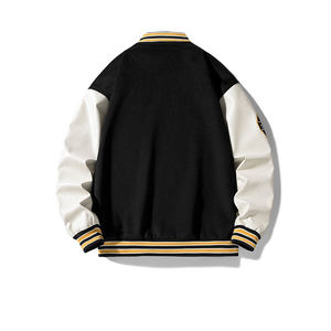 Nuevo producto personalizado Chenille bordado chaqueta de bombardero de manga de cuero Varsity hombres chaqueta de bombardero mujeres Haus Industries - Product Image 6