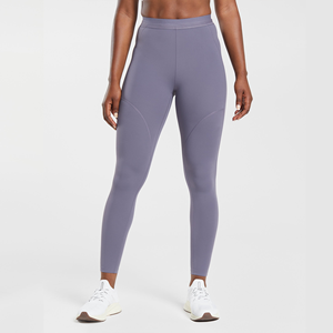 Legging de course pour femme avec poche, leggings de yoga ajustés taille haute, leggings de course avec poche zippée au dos, leggings tendance - Product Image 2