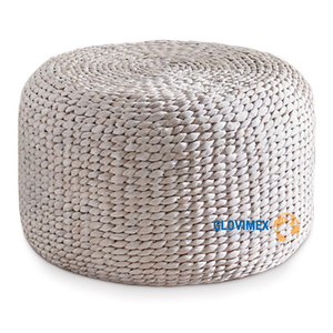 Caliente nuevo diseño Seagrass agua Jacinto taburetes y otomanos otomano banco de almacenamiento personalizar paquete comedor asiento sillas - Product Image 1