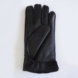 ผู้ผลิตโดยตรงจากโรงงาน ถุงมือหนังสำหรับผู้ชายฤดูหนาว ลูกค้าต้องการสีและโลโก้ตามต้องการ คุณภาพระดับมืออาชีพ ถุงมือหนังแฟชั่นฤดูหนาว - Product Image 4