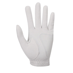 Gants de golf en cuir blanc personnalisables avec tissu antidérapant, design durable et taille originale pour le sport - Product Image 3
