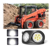 Feux de croisement à faisceau large à LED pour mini-chargeur Kubota SSV75 SSV75C 60W Feux de croisement combinés à LED