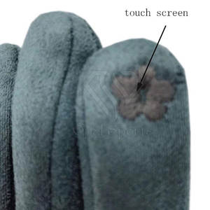 ถุงมือขับรถทำจากหนังแบบเต็มนิ้วสามารถปรับแต่งได้ข้อมือยืดหยุ่นพร้อมคุณสมบัติตัดอเนกประสงค์สำหรับฤดูหนาว - Product Image 3