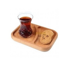Haute vente plateau de service en bois de manguier conception unique de feuille d'arbre fini écologique pour le plateau de service de nourriture de mariage - Product Image 6
