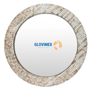 Vietrustic Hot Sale Natural Style Capiz Shell <b>Mirror</b> for Home and Office Decor for Office Decor - Product Image 1