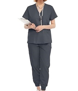 Vêtements médicaux unisexes en gros, ensembles de blouses d'hôpital, uniformes infirmiers, vêtements médicaux respirants, couleur et logo personnalisés, haute qualité - Product Image 2