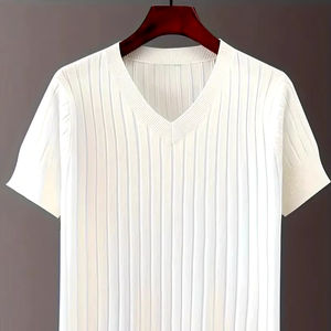 Camiseta de algodón de verano para hombre, nueva moda, ropa deportiva informal ajustada, ropa de manga larga, ropa a granel, paca de ropa mixta, ropa usada - Product Image 1