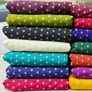 ผ้าม่านซาตินเงางามหรูหราสำหรับชุดแต่งงานม่านผ้าไหลนุ่มมีลวดลายพิมพ์ลายสวยงามสำหรับชุดของเด็กผู้หญิง - Product Image 1