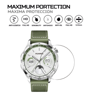 ANTISHOCK สำหรับ Huawei Watch GT 4 ฟิล์มกันรอยหน้าจอ พร้อมเคสสมาร์ทวอทช์ คุณสมบัติป้องกันการกระแทก - Product Image 2